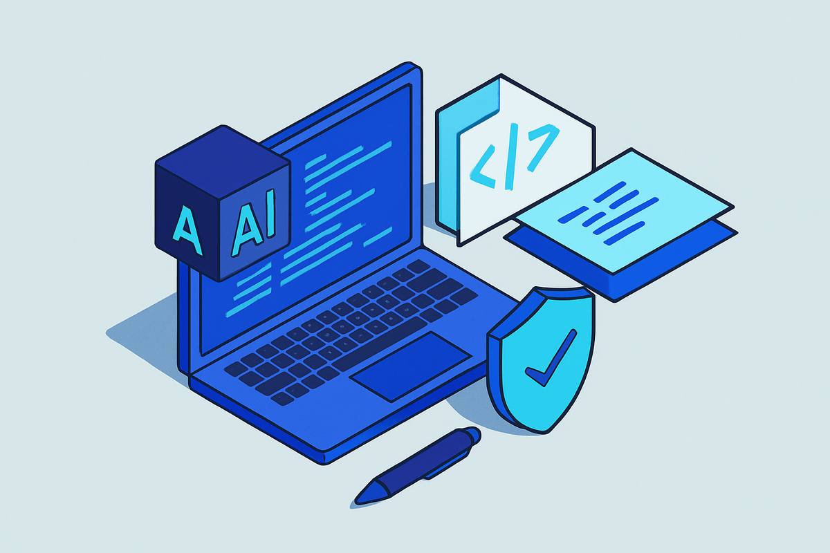 Cover illustration for “Agentic AI Coding Tools Compared for Enterprise Environments”