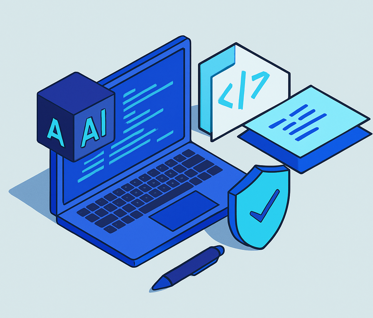 Cover illustration for “Agentic AI Coding Tools Compared for Enterprise Environments”