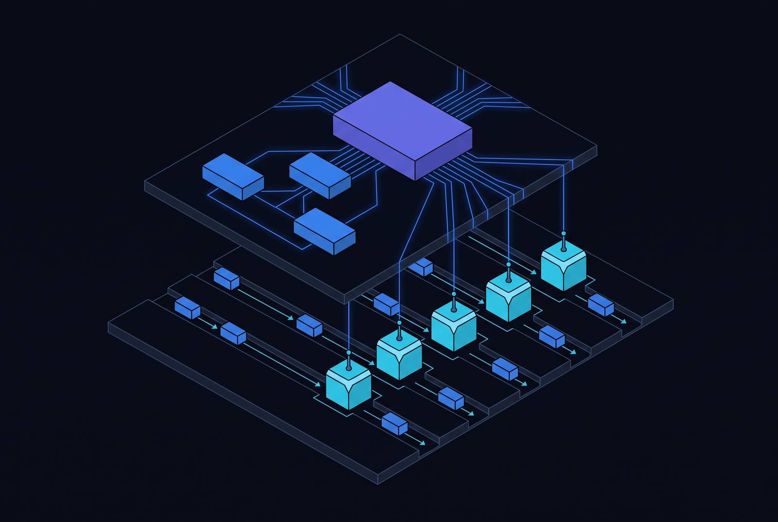 Cover illustration for “Control Plane vs. Data Plane Architecture in Multi-Agent AI Systems”