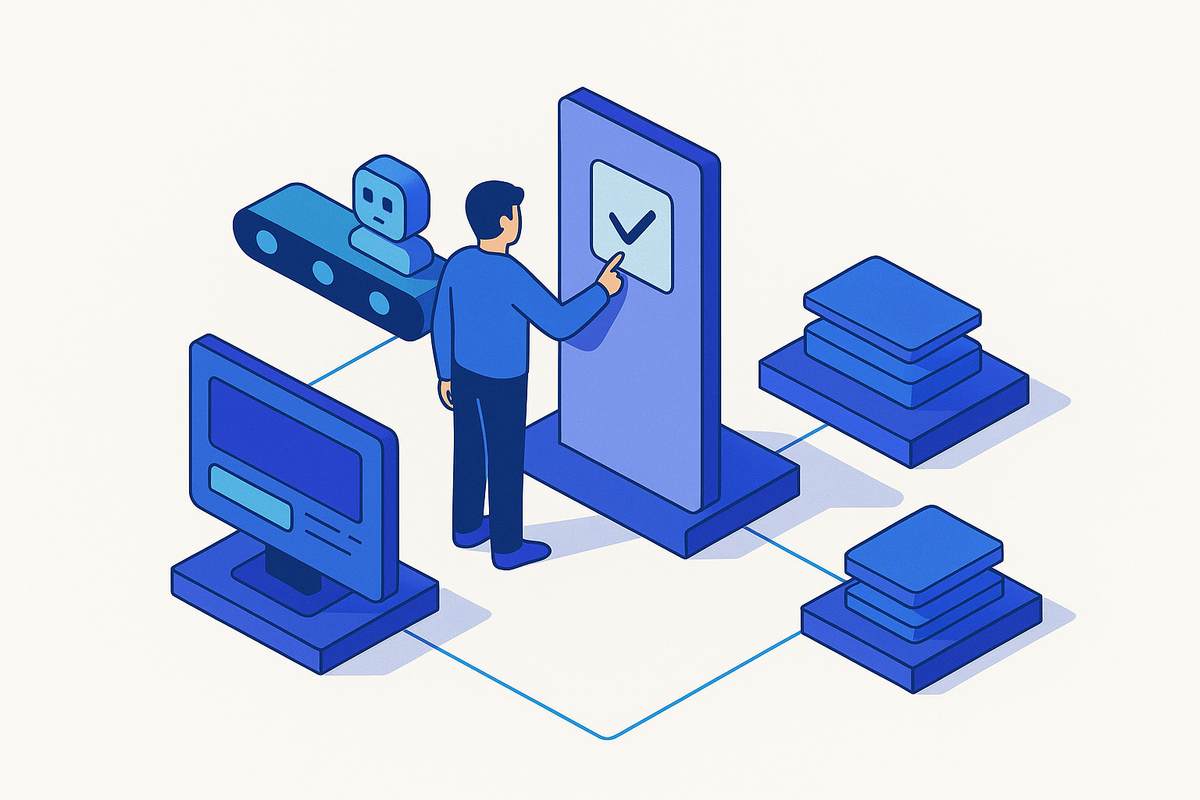 Cover illustration for “Human-in-the-Loop Checkpoints in Automated Agent Pipelines”