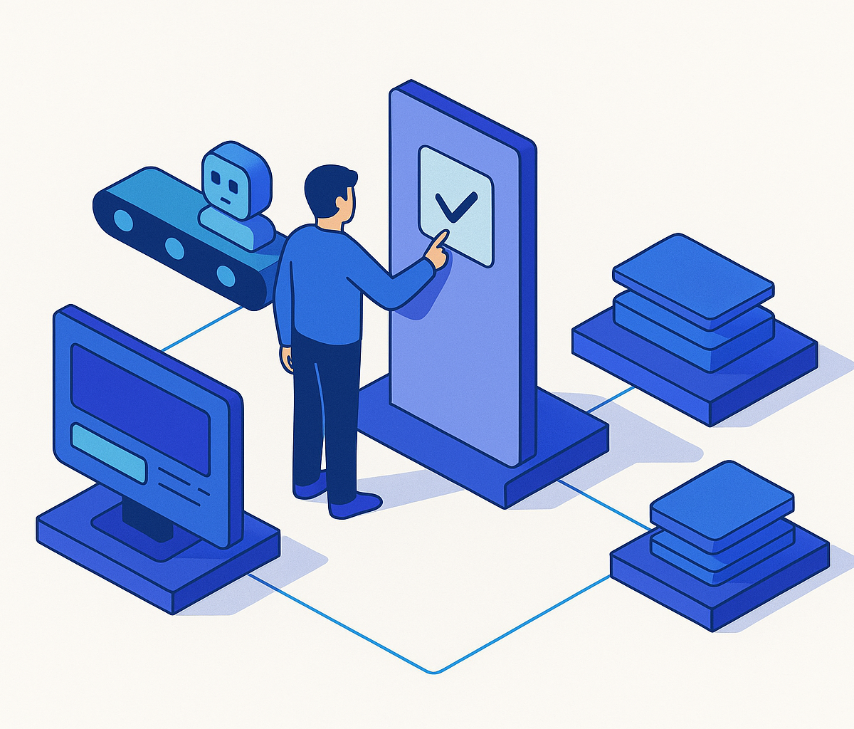 Cover illustration for “Human-in-the-Loop Checkpoints in Automated Agent Pipelines”