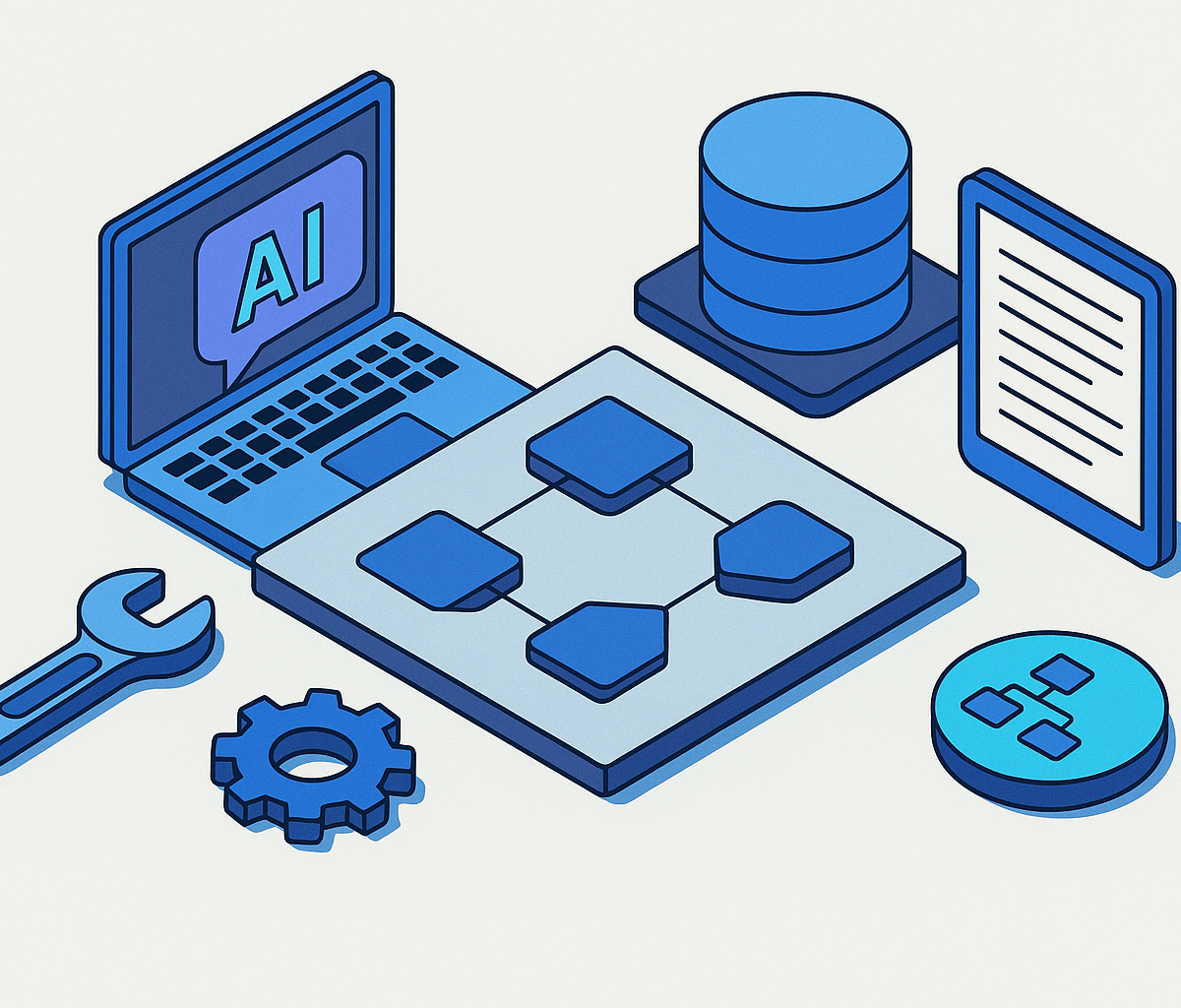 Cover illustration for “tools for encoding business context into governed AI queries across enterprise data sources”