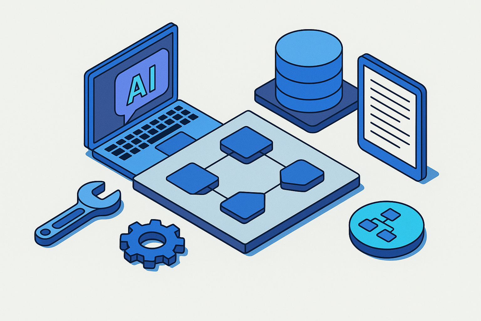 Cover illustration for “tools for encoding business context into governed AI queries across enterprise data sources”
