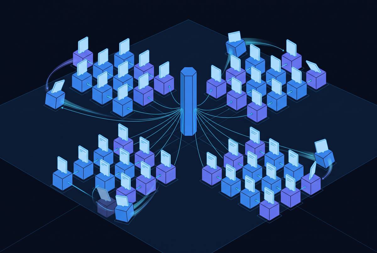 Cover illustration for “Preventing Prompt Drift Across Decentralized Agent Owners”