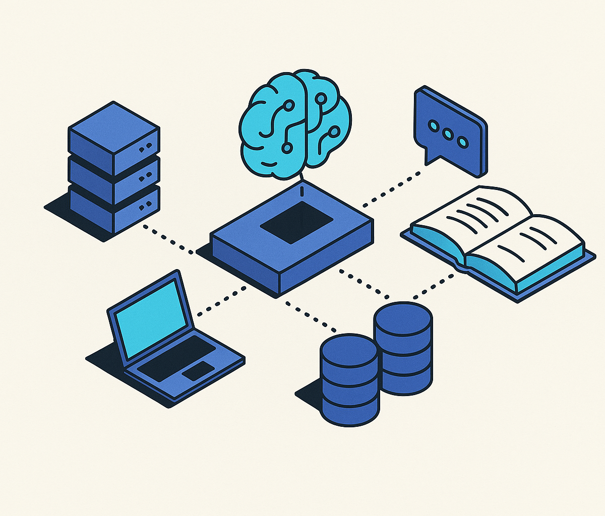 Cover illustration for “Preventing Knowledge Silos in AI-Augmented Organizations”