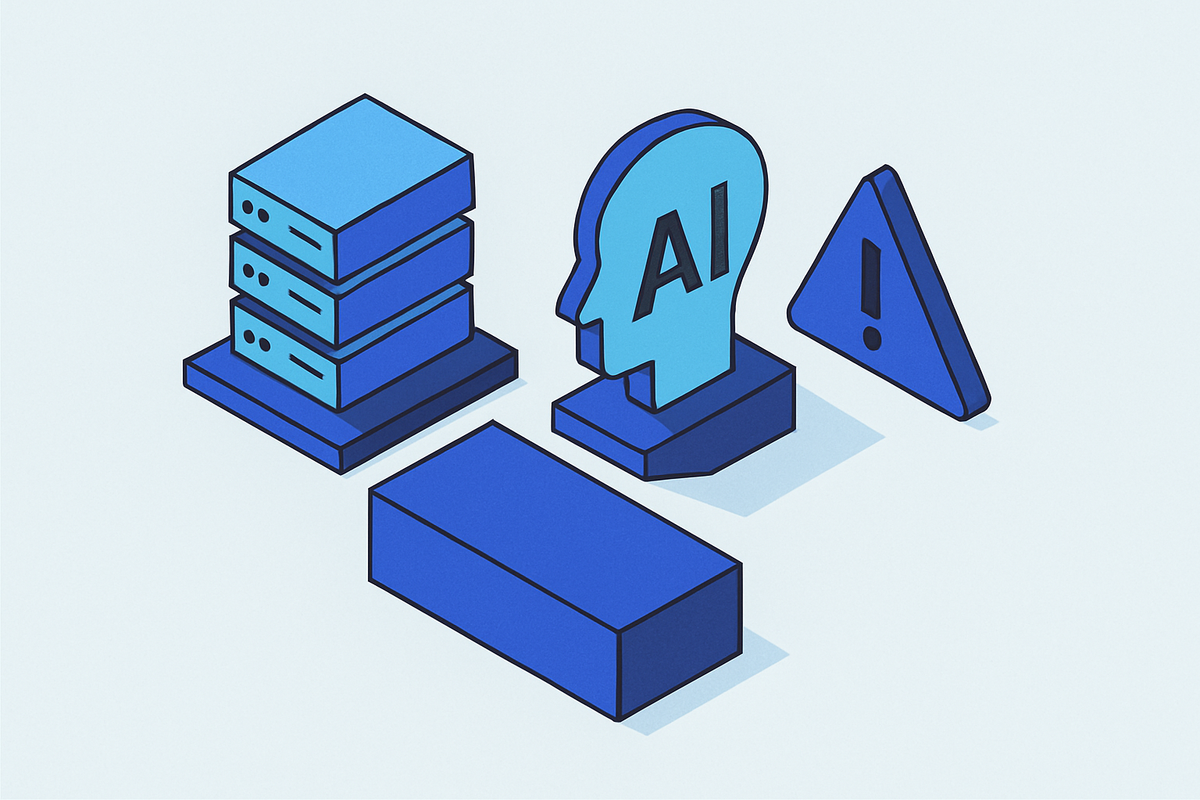 Cover illustration for “Shadow AI Risk in Large Organizations”