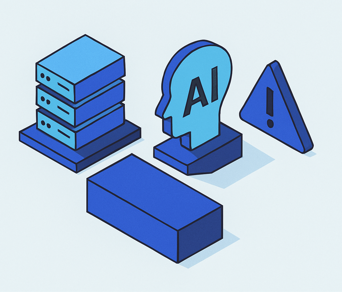 Cover illustration for “Shadow AI Risk in Large Organizations”