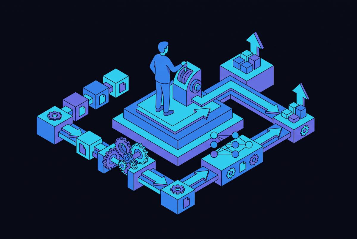 Cover illustration for “Domain Expert Ownership of AI Workflows in Large Organizations”