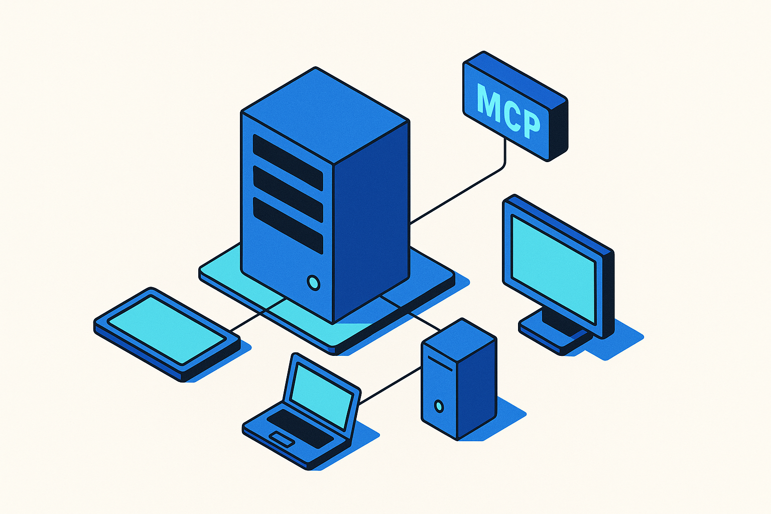 Cover illustration for “What an MCP Server Does in an Agentic Stack”
