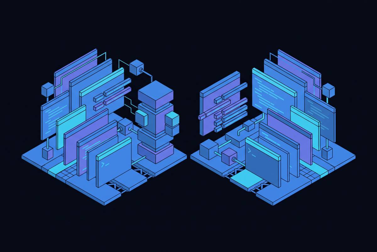 Cover illustration for “GitHub Copilot vs Cursor for Enterprise Engineering Teams”