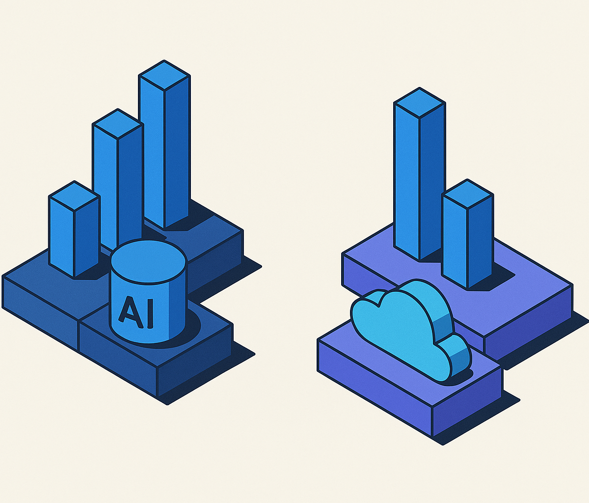 Cover illustration for “Total Cost of Ownership for In-House vs. Platform AI Deployments”