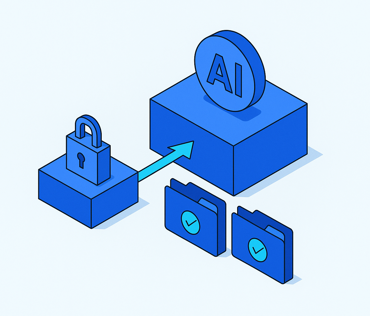 Cover illustration for “Permission Inheritance in Enterprise AI Systems”