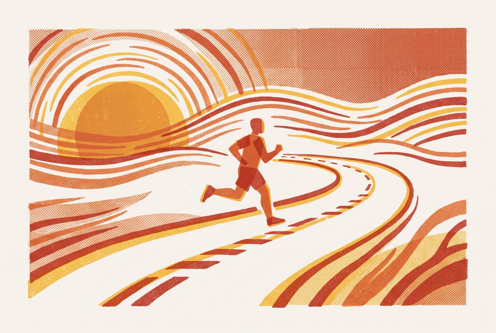 Cover illustration for “The Long Run as Weekly Ritual”