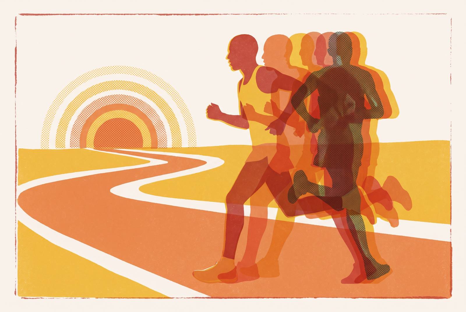 Cover illustration for “How Marathon Training Changes the Rest of Your Life”