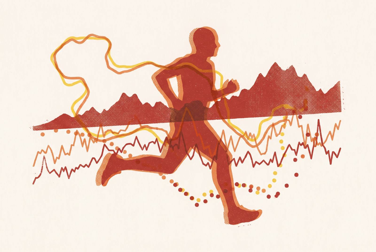 Cover illustration for “Logging Miles and the Runner's Relationship With Training Data”