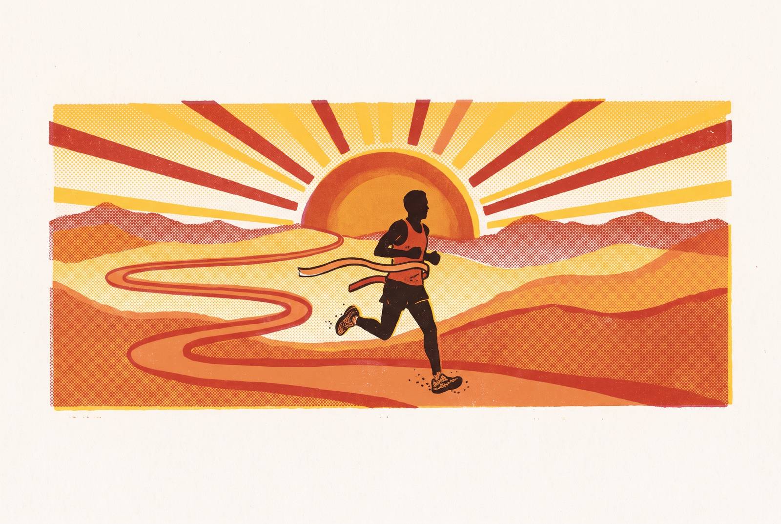 Cover illustration for “The Ultramarathon First Finish as a Category of Its Own”