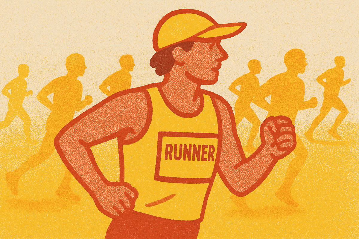 Cover illustration for “Charity Bib Running and Marathon Entry Culture”