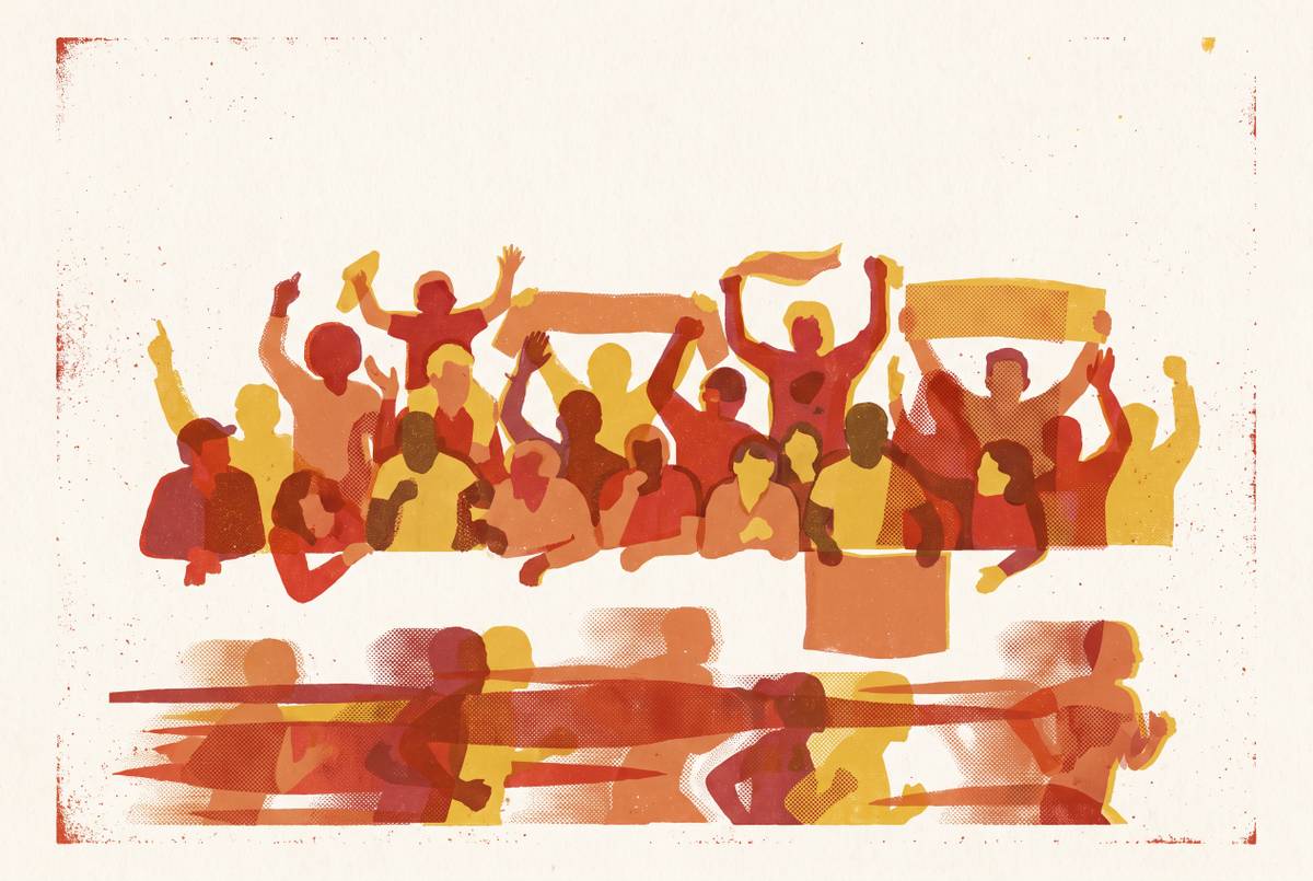 Cover illustration for “The Culture of Marathon Spectating”
