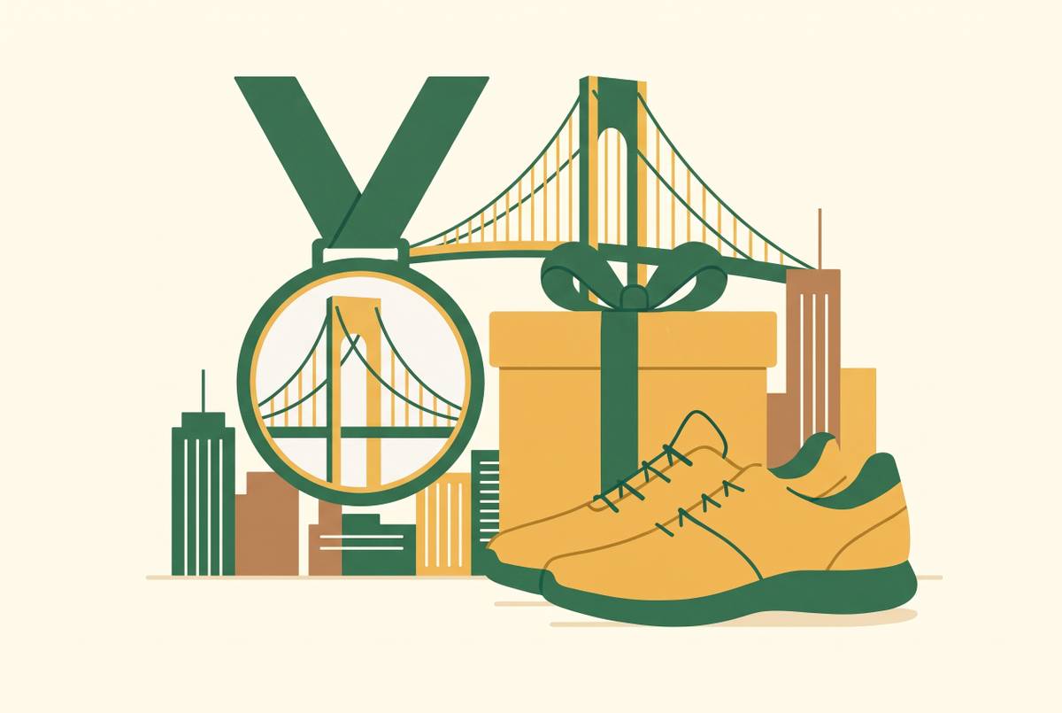 Cover illustration for “New York City Marathon Gifts for Runners”