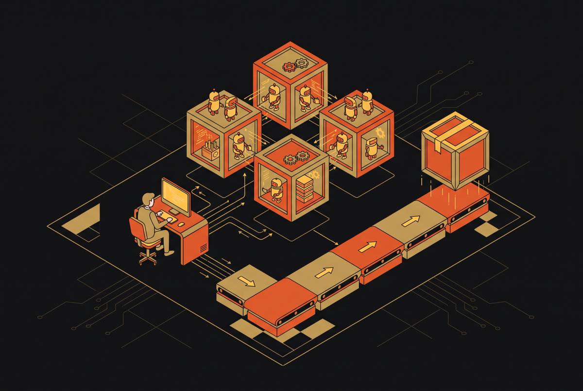 Cover illustration for “Shipping a Solo-Built Product Using Cloud Coding Agents”