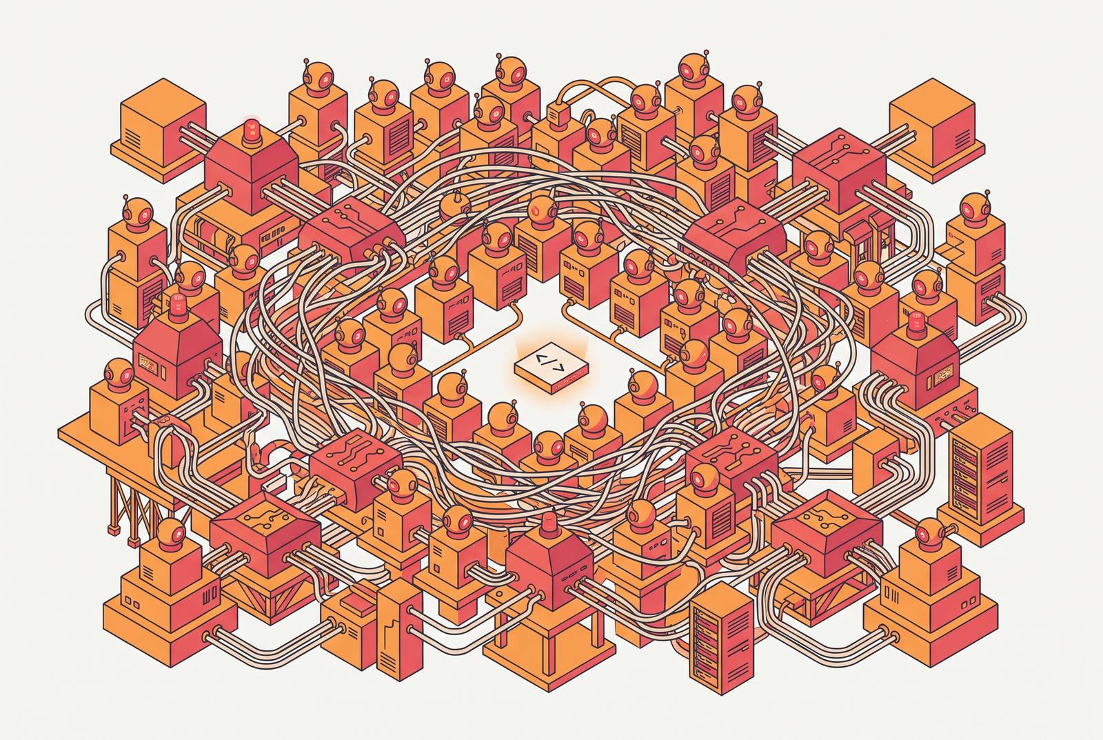 Cover illustration for “When Multi-Agent Coding Workflows Are Overkill”