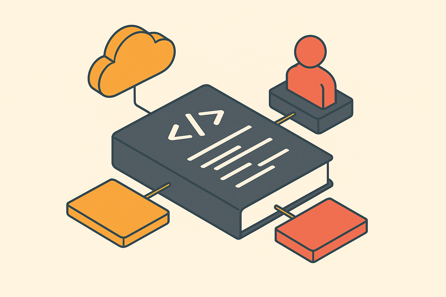 Cover illustration for “Giving Cloud Coding Agents Institutional Codebase Knowledge”