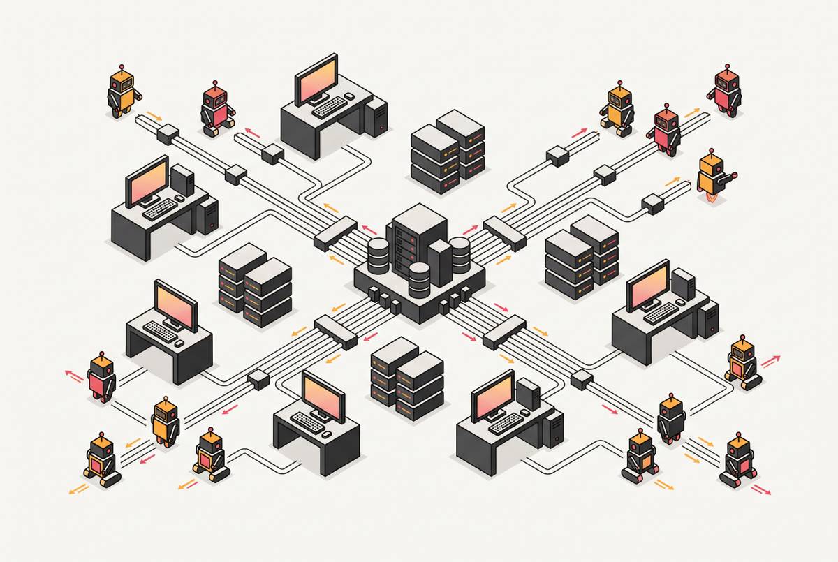 Cover illustration for “Rolling Out Coding Agents Across an Engineering Team”