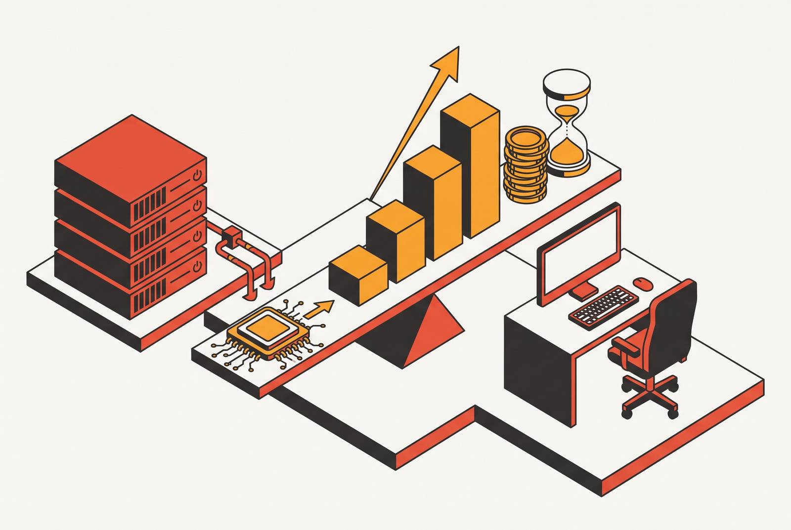 Cover illustration for “Agent Compute Costs vs Developer Hourly Rate ROI”