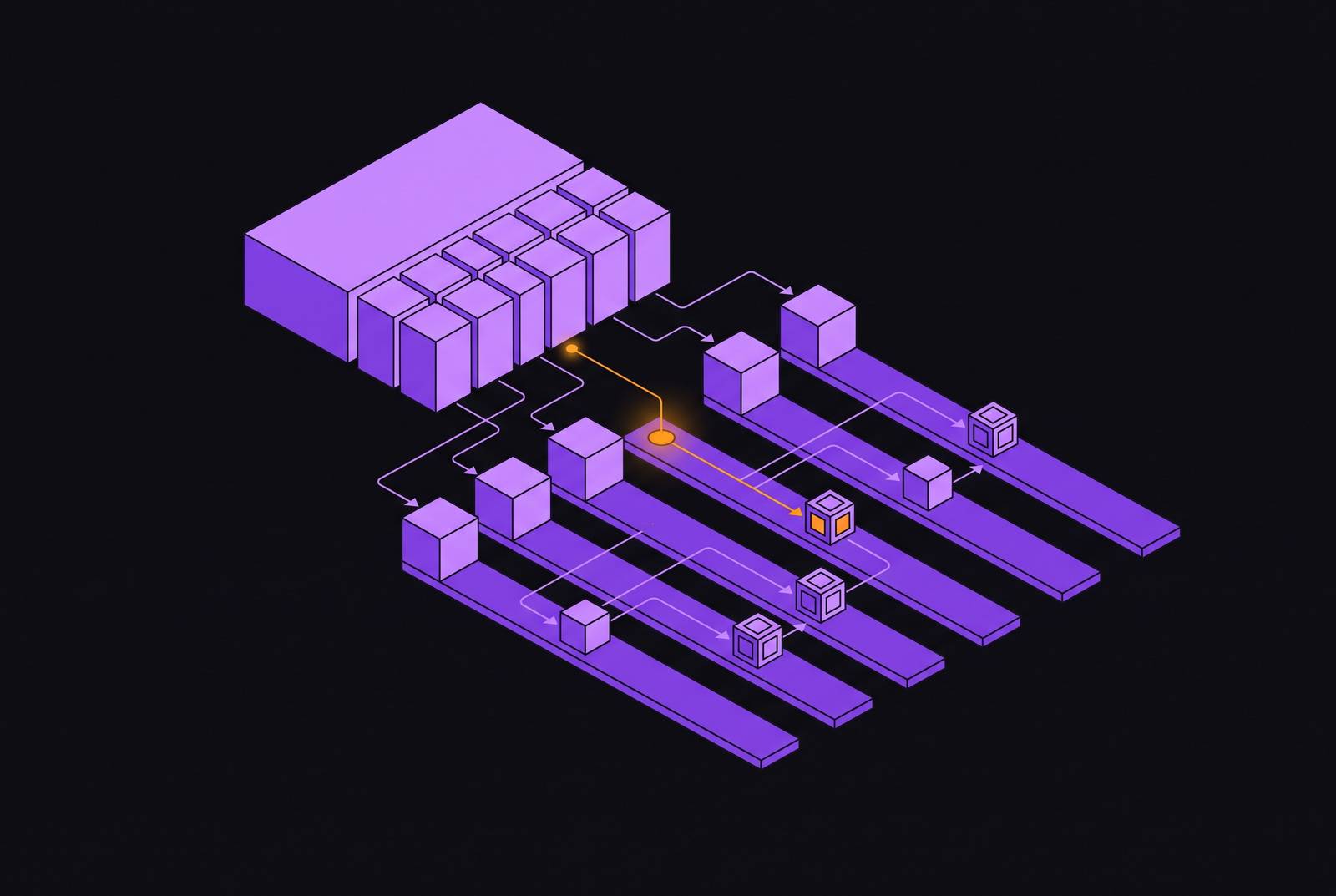 Cover illustration for “Task Decomposition Strategies for Parallel Agent Runs”