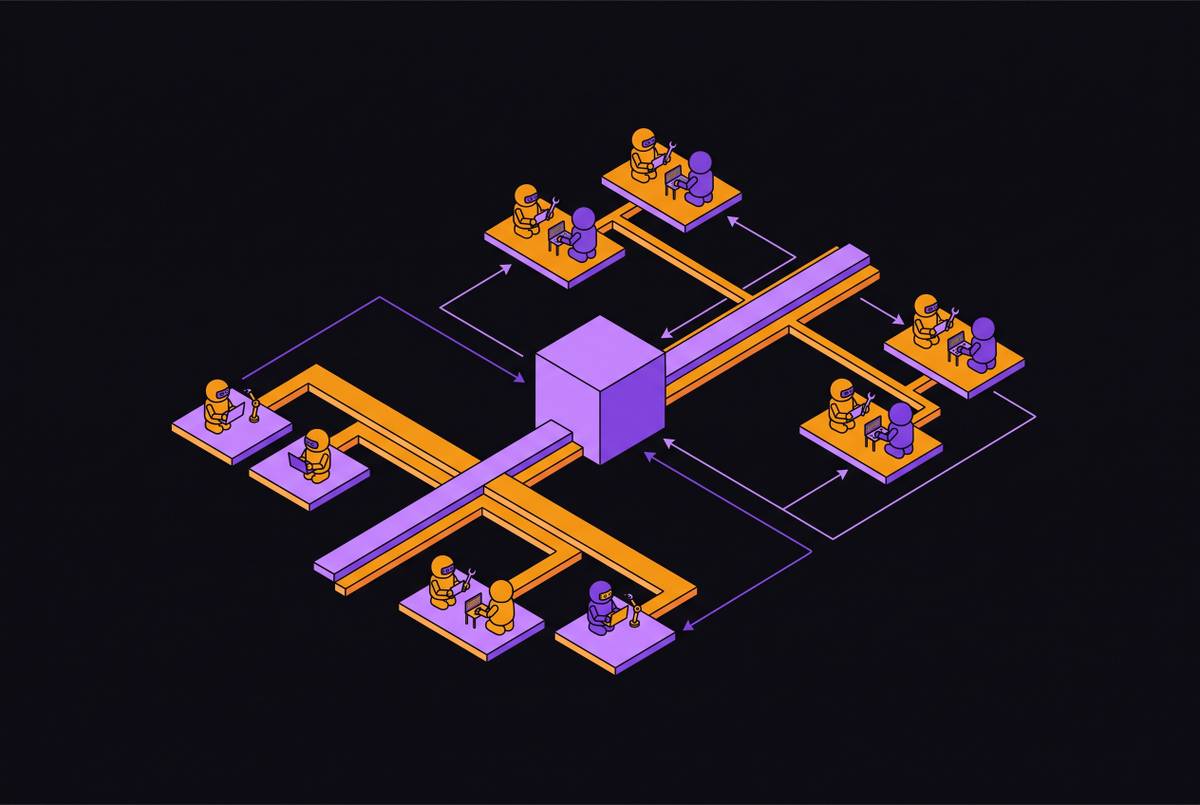 Cover illustration for “Git Worktrees for Concurrent Coding Agents”