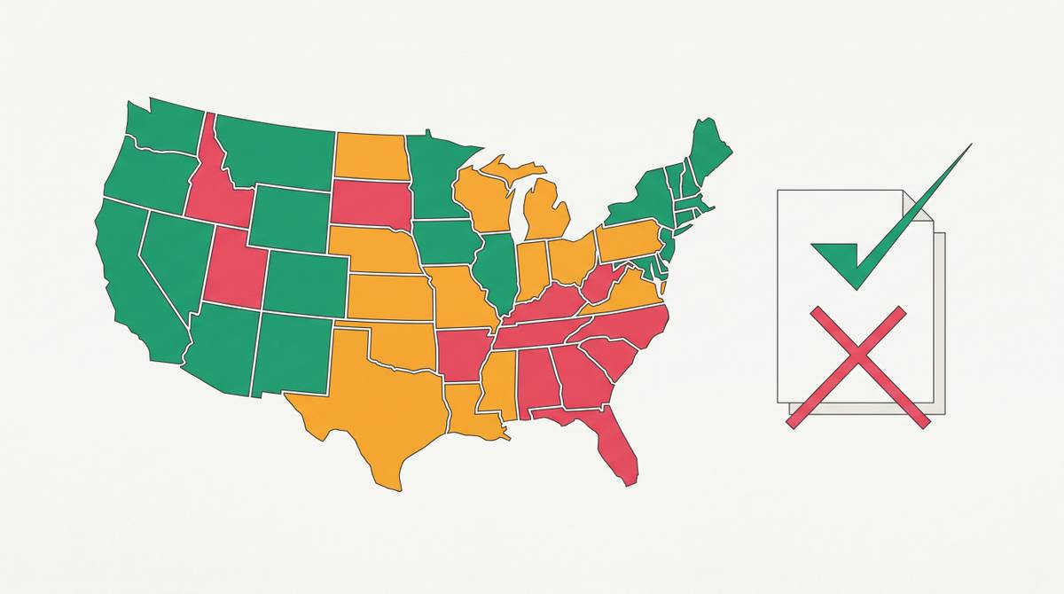 Cover illustration for “Independent Contractor Classification Laws by State”