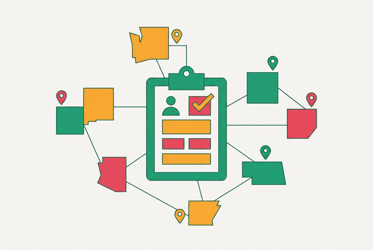 Cover illustration for “State New-Hire Reporting Requirements for Multi-State Employers”