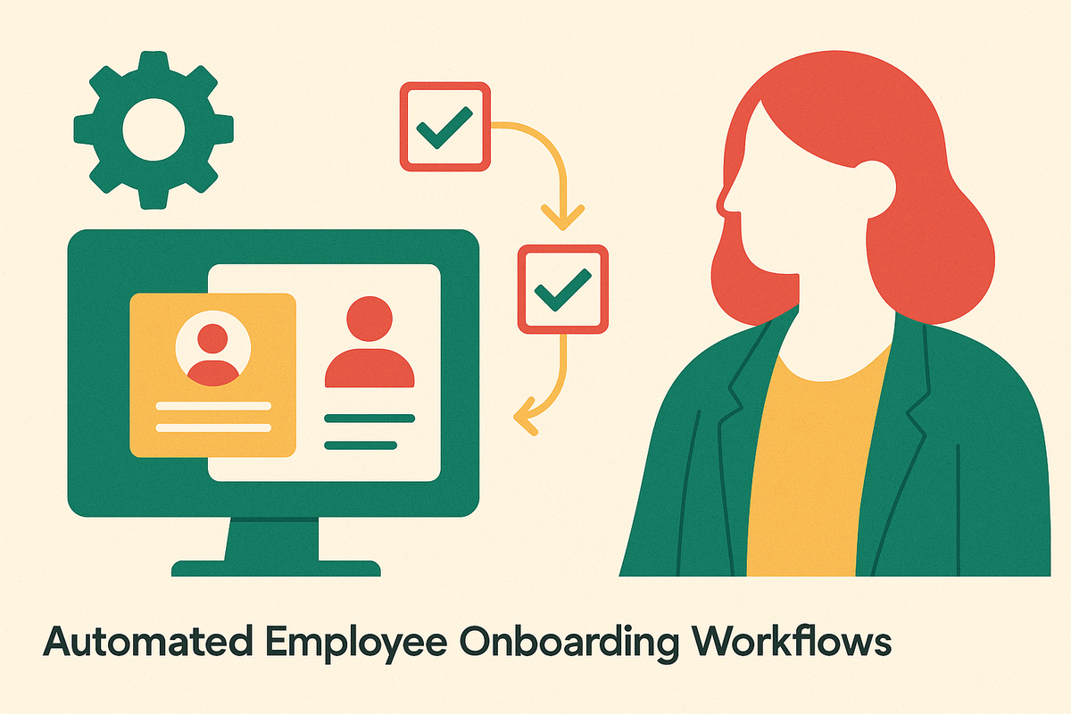 Cover illustration for “Automated Employee Onboarding Workflows for Fast-Growing Companies”