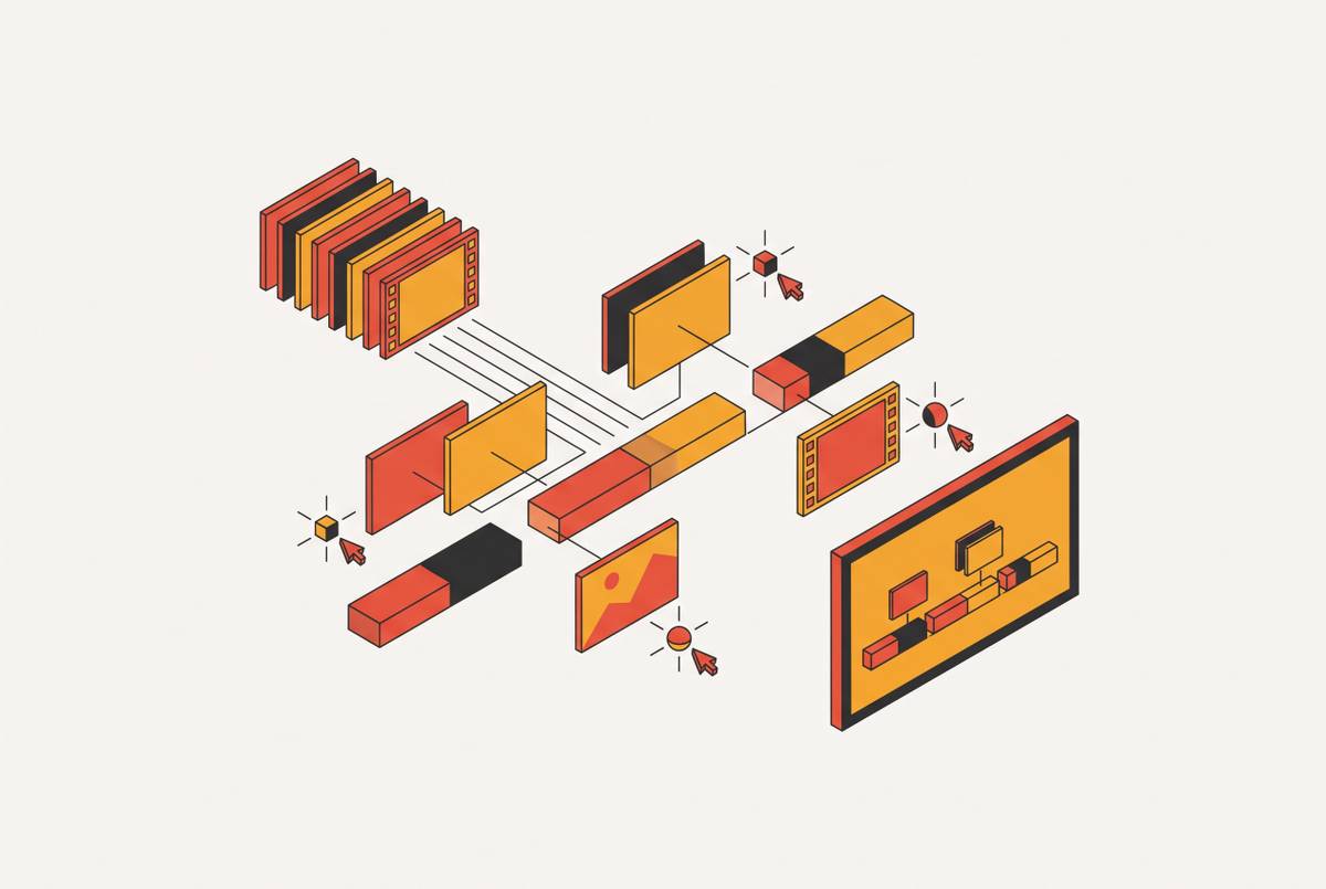 Cover illustration for “Agentic B-Roll Insertion in Screen Recording Workflows”
