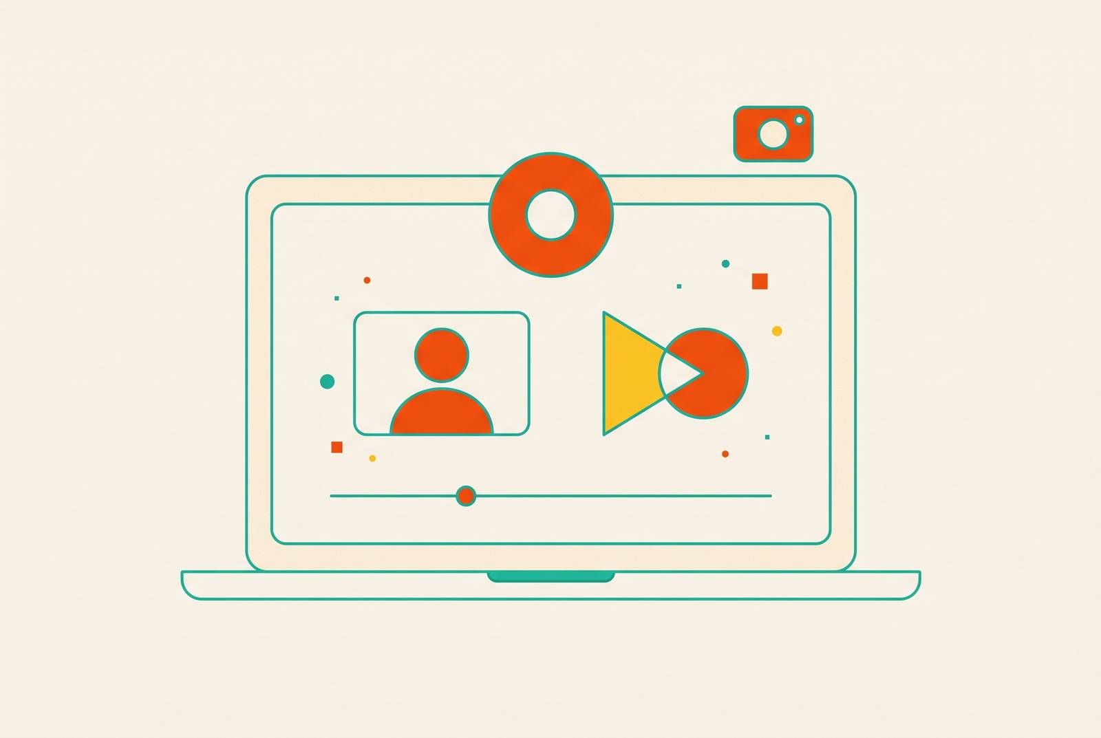 Cover illustration for “Screen Recording on a Mac for Course Creation”