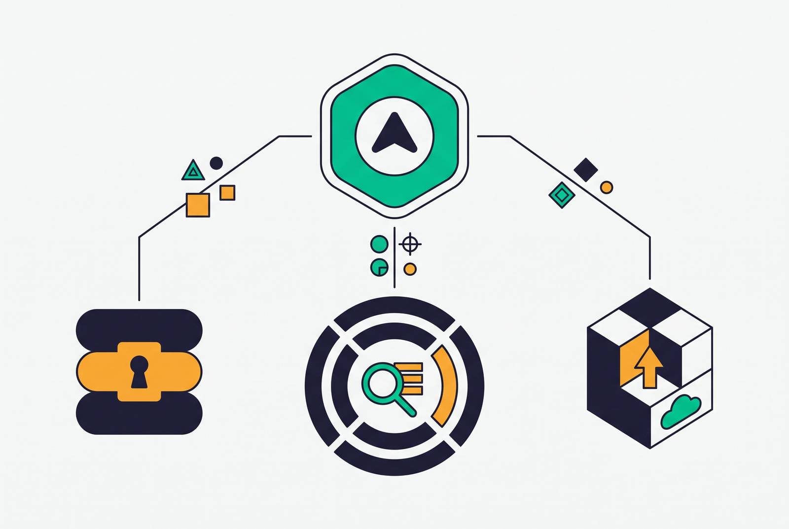 Cover illustration for “AI Agent Data Access Patterns Across Snowflake, BigQuery, and Redshift”