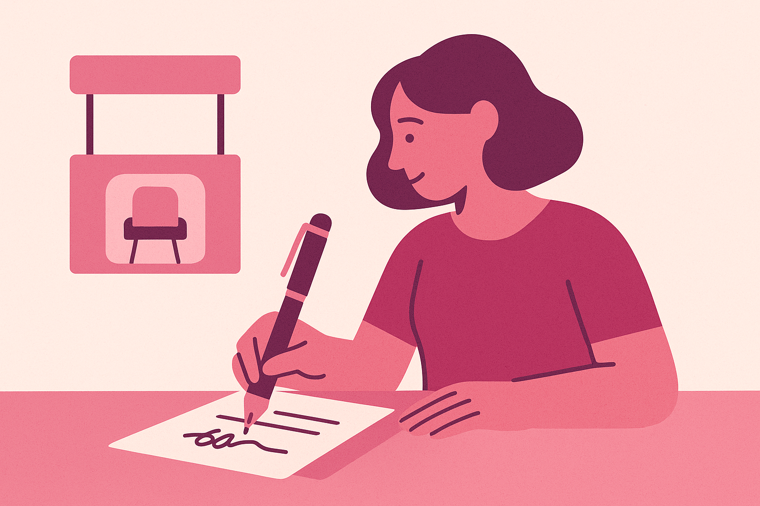 Cover illustration for “Writing a Booth and Suite Rental Agreement That Holds Up”