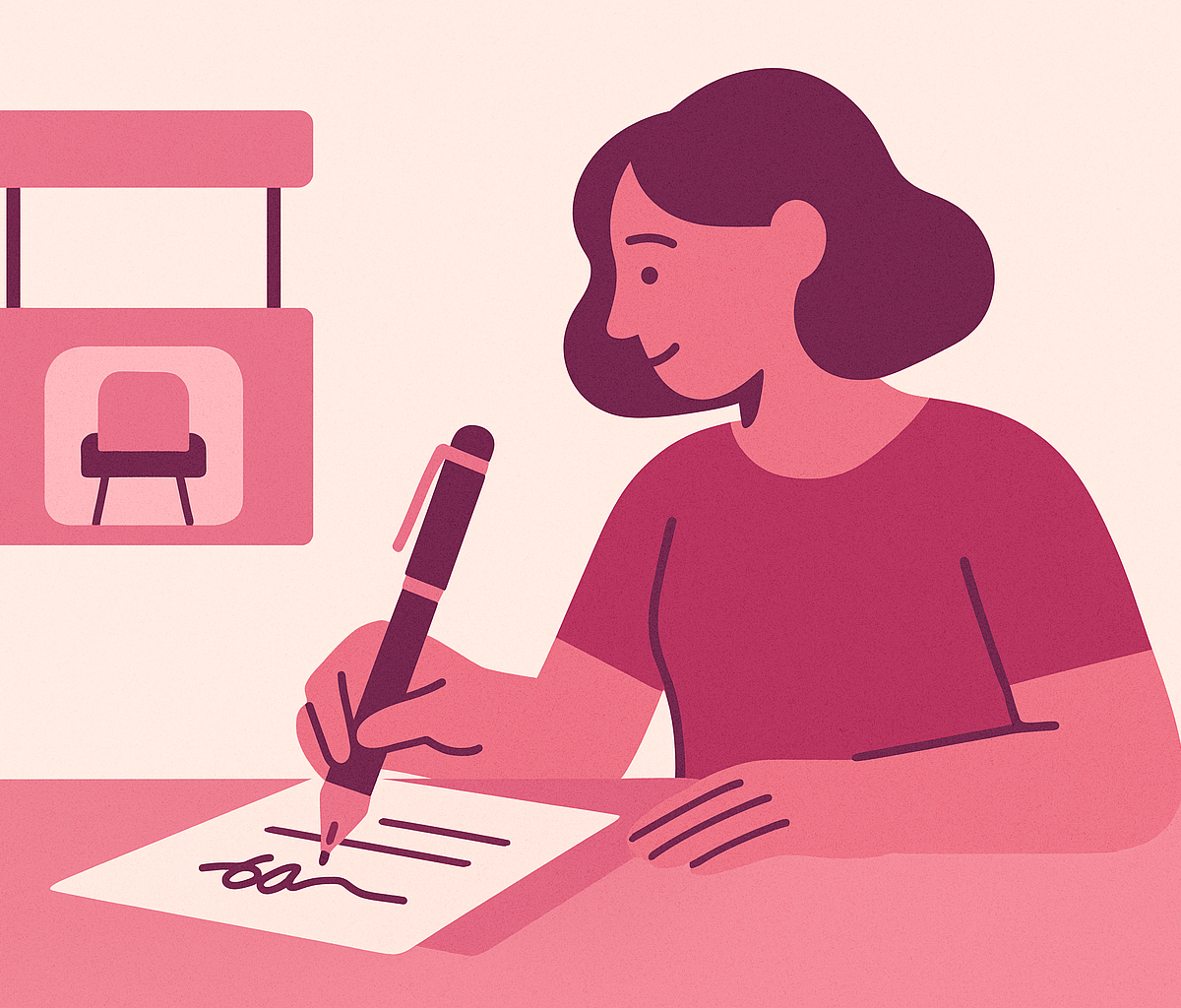 Cover illustration for “Writing a Booth and Suite Rental Agreement That Holds Up”