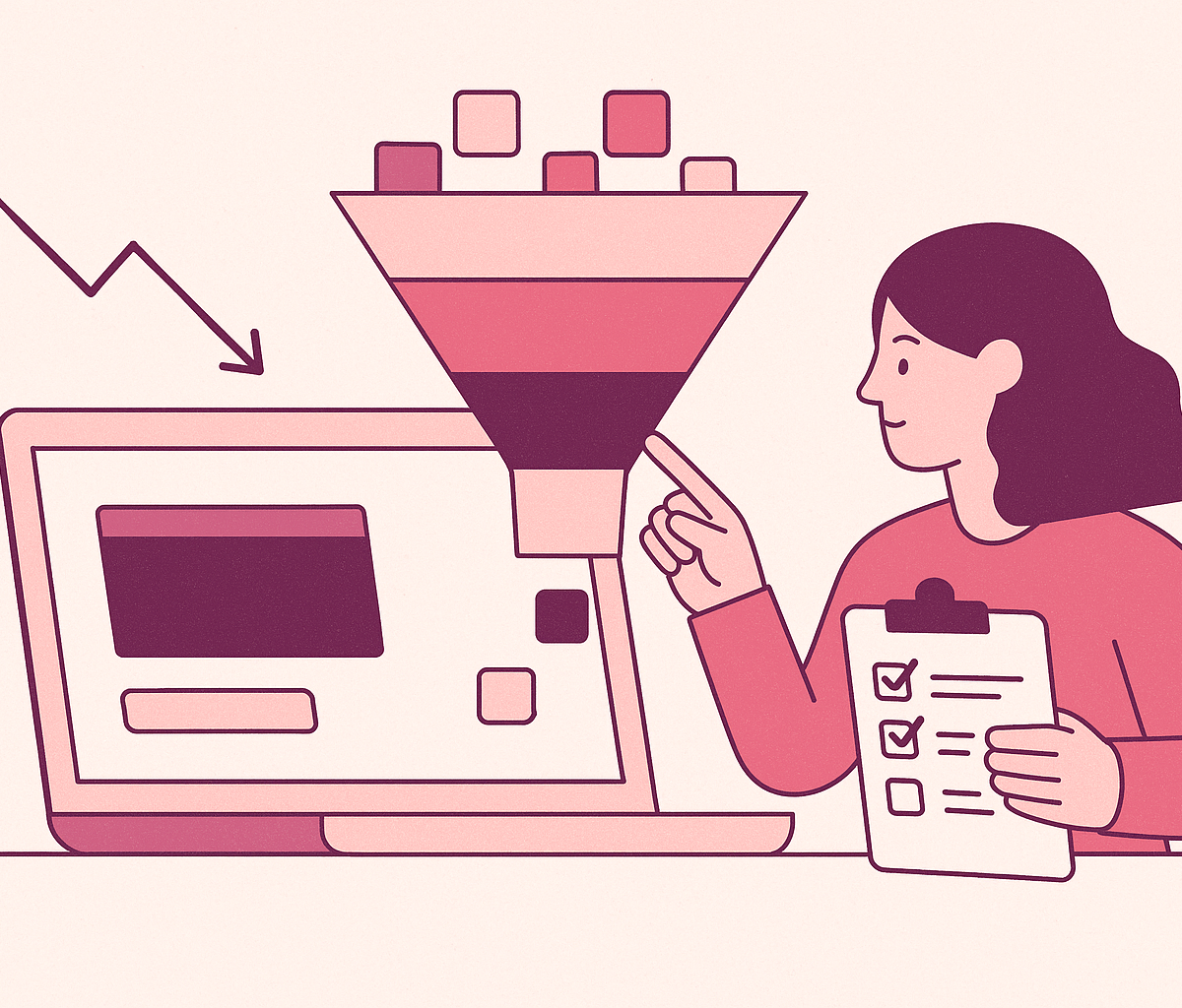 Cover illustration for “Auditing Your Online Booking Funnel for Drop-Off”