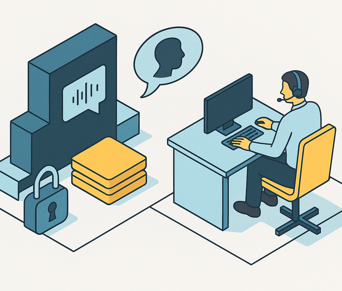 Cover illustration for “Running a Voice AI Pilot in a Regulated Contact Centre”