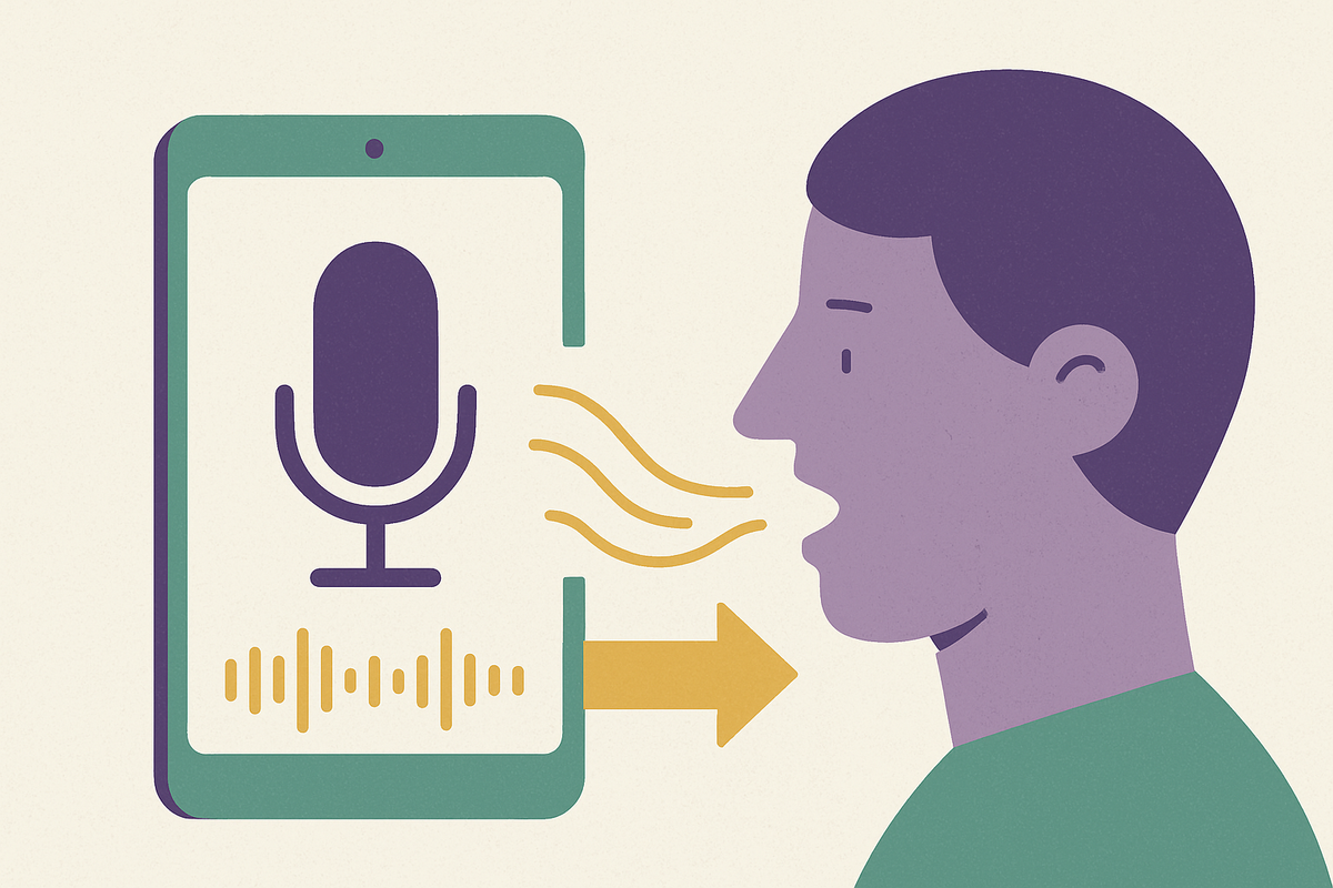 Cover illustration for “An On-Device Speech Pipeline That Discards Audio”