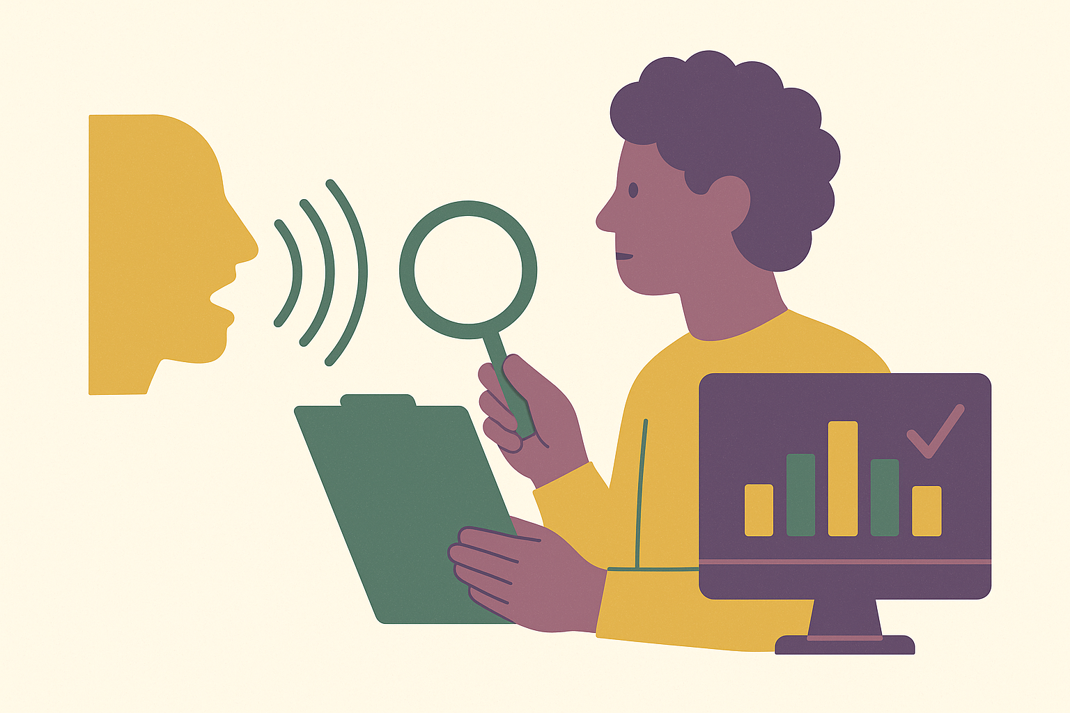 Cover illustration for “Auditing a Vocal Biomarker Model for Demographic Bias”