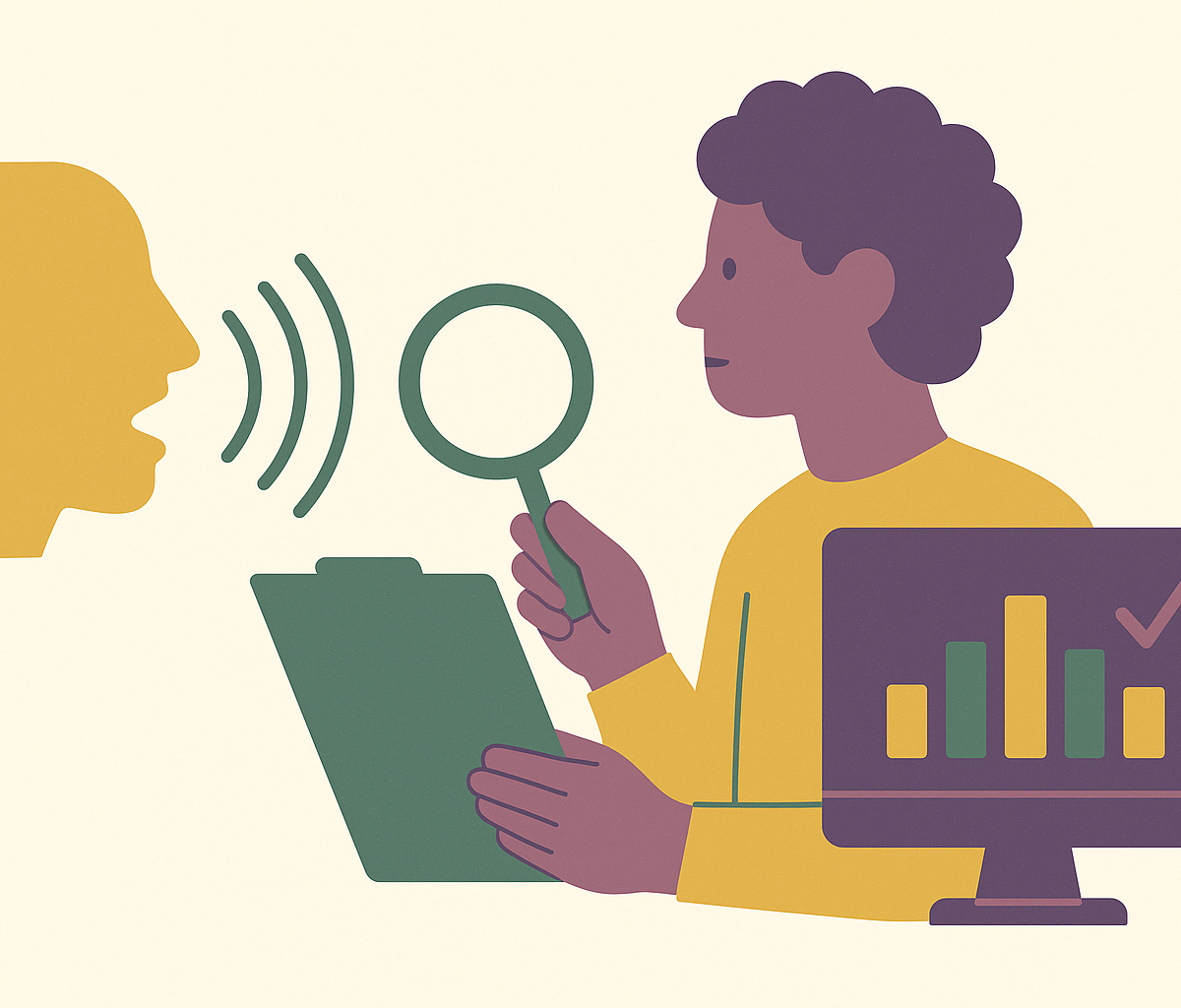 Cover illustration for “Auditing a Vocal Biomarker Model for Demographic Bias”