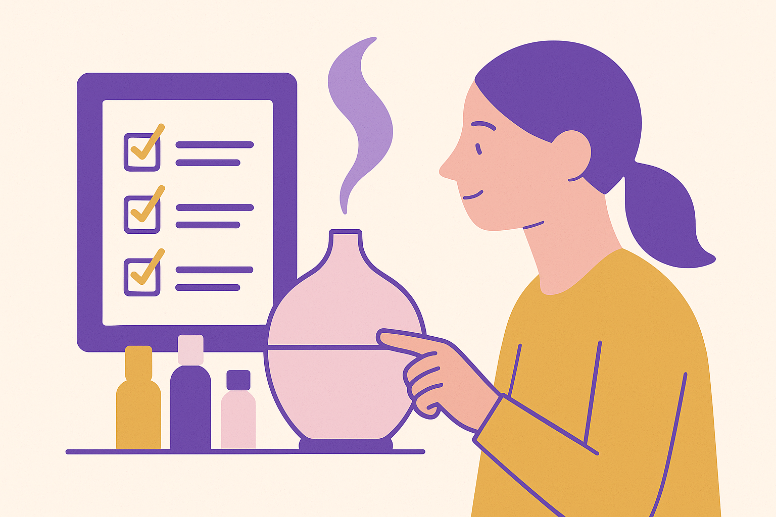 Cover illustration for “Designing First-Week Onboarding for a Personal-Aroma Subscriber”