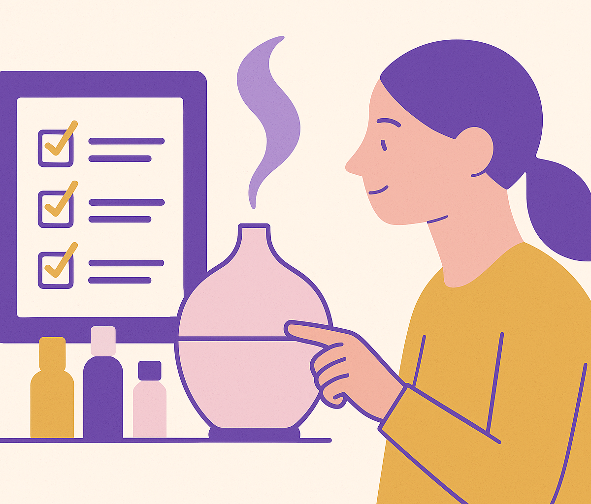 Cover illustration for “Designing First-Week Onboarding for a Personal-Aroma Subscriber”