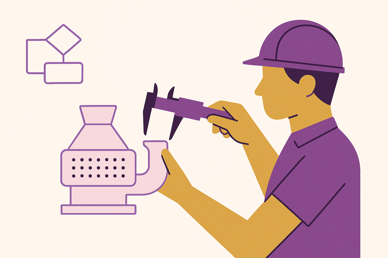 Cover illustration for “What a Hardware Team Measures Before Diffuser Tooling Locks”