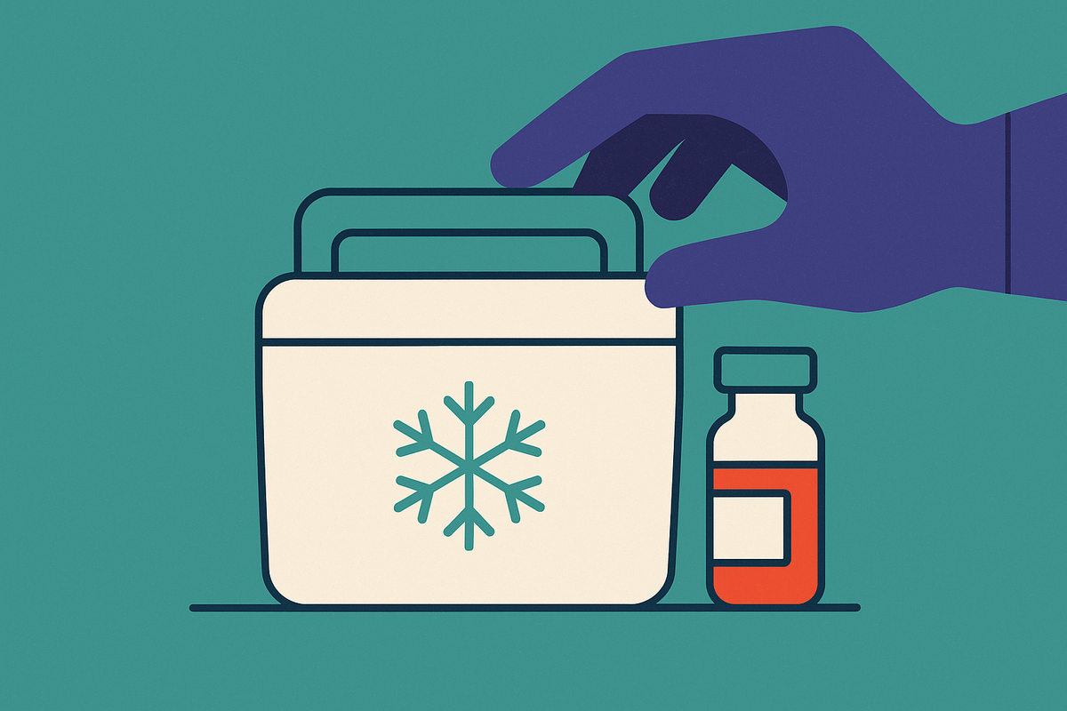 Cover illustration for “Cold-Chain Custody for Allergen Extract Vials”