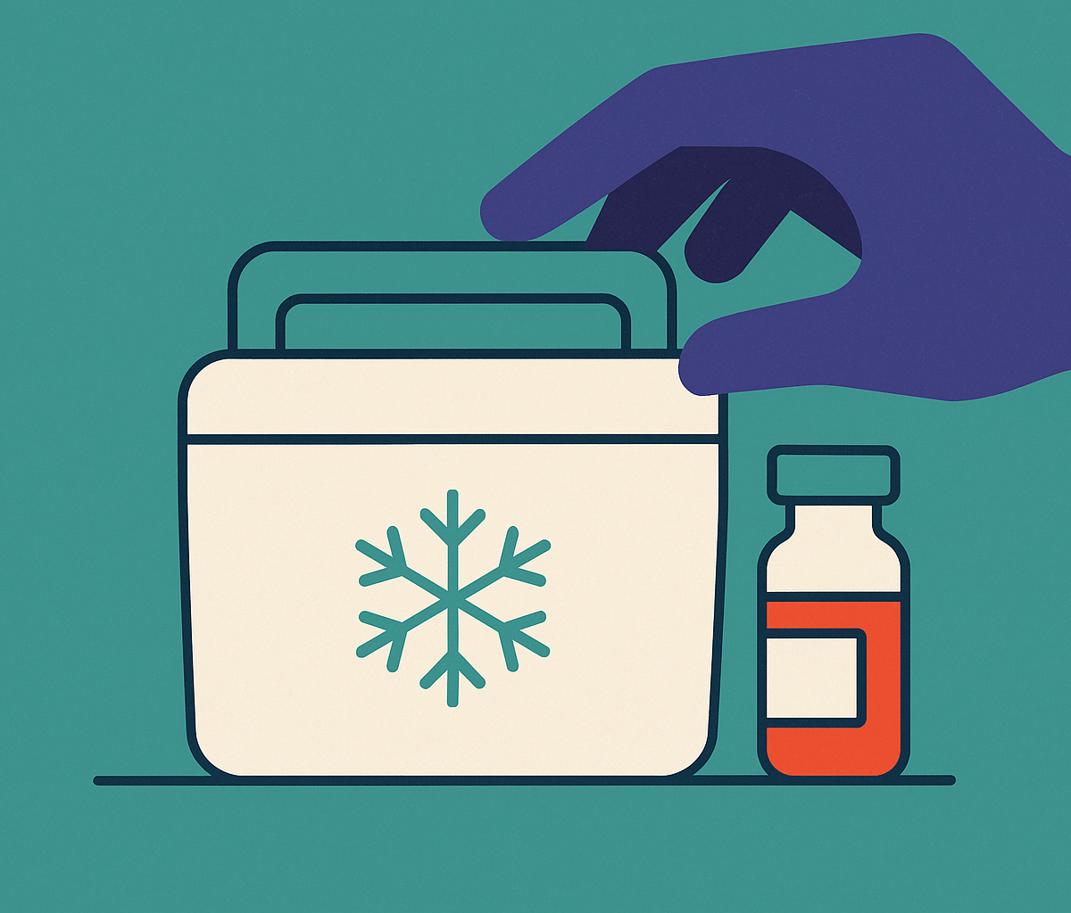 Cover illustration for “Cold-Chain Custody for Allergen Extract Vials”