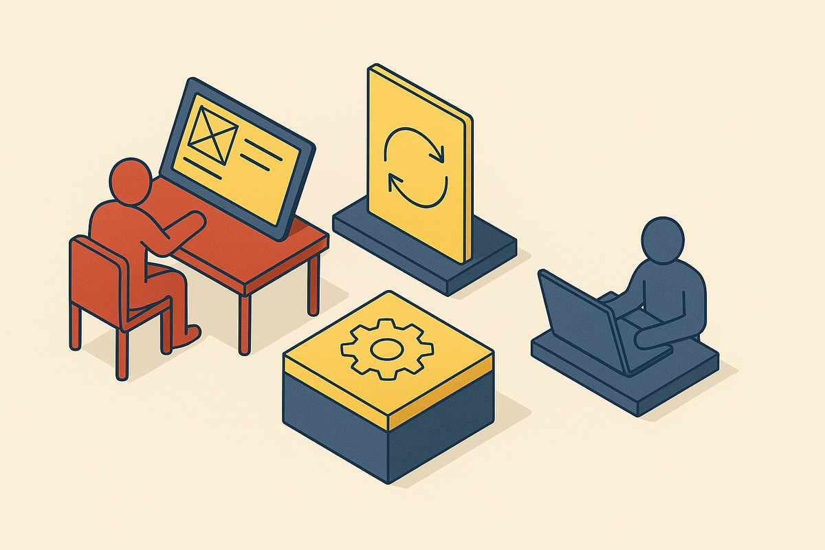 Cover illustration for “Designing the Handoff So an AI Workflow Survives”