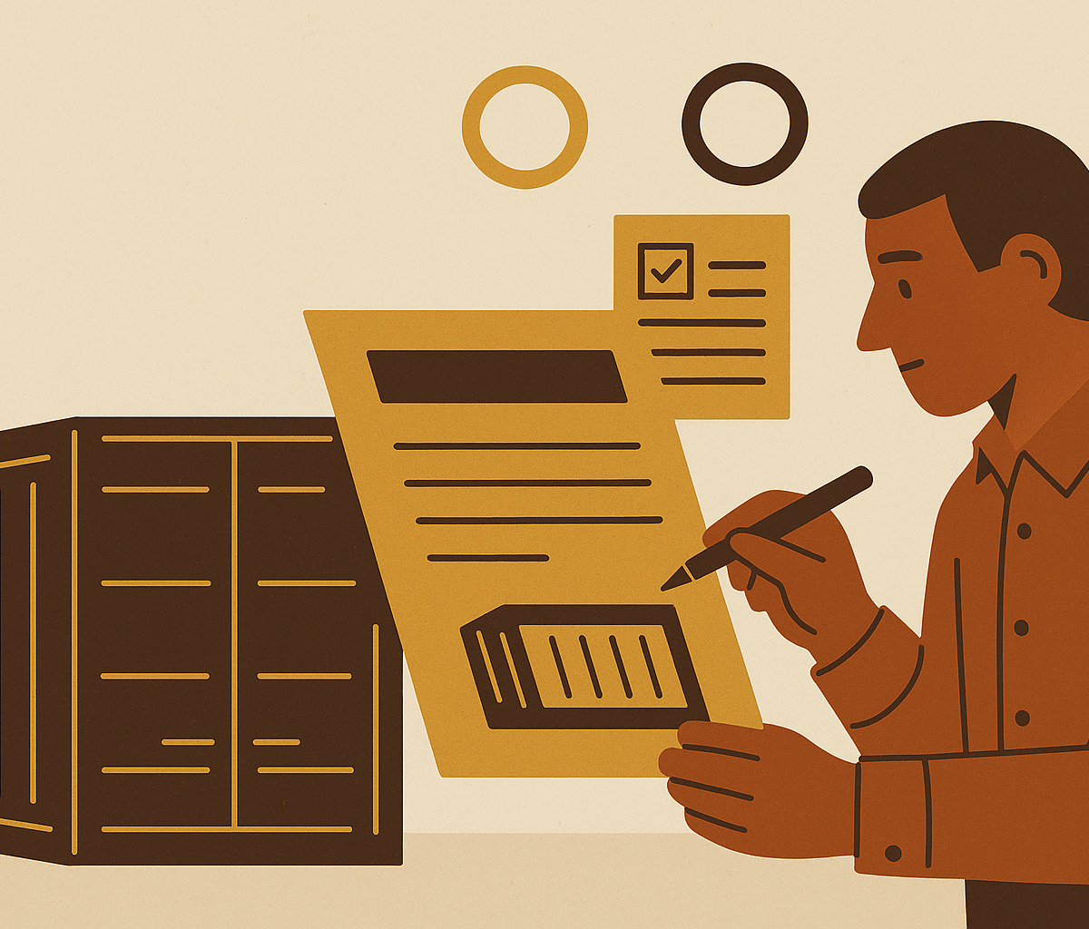 Cover illustration for “Reconciling the Bill of Lading Before Customs Entry”